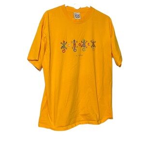 Aruba Yellow Short Sleeve Tee Unisex X Large Iguana Lizards Summer
